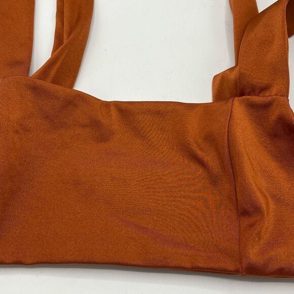 Joues De Sable Dominique Bikini Top Sz L Brown Sugar Swimwear - Picture 2 of 10